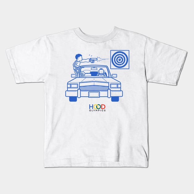 Shooting Competition Kids T-Shirt by artofbryson